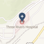 Three Rivers Hospital on map