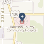 Harrison County Community Hospital on map