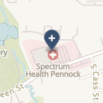 Spectrum Health Pennock on map