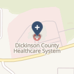 Dickinson County Memorial Hospital on map