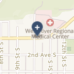 West River Regional Medical Center-Cah on map