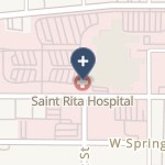 St Rita's Medical Center on map