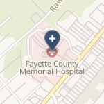 Fayette County Memorial Hospital on map