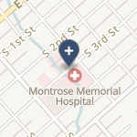 Montrose Memorial Hospital on map