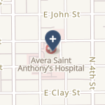 Avera St Anthony's Hospital on map