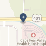 Cape Fear Valley Hoke Hospital on map