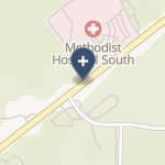 Methodist Hospital South on map