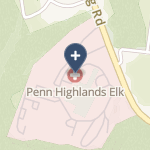 Penn Highlands Elk on map