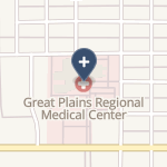 Great Plains Regional Medical Center on map