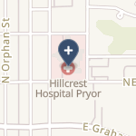 Hillcrest Hospital Pryor on map