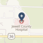 Jewell County Hospital on map