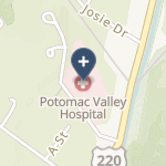 Potomac Valley Hospital on map
