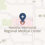 Neosho Memorial Regional Medical Center on map