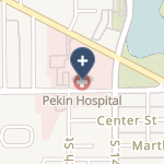 Pekin Memorial Hospital on map