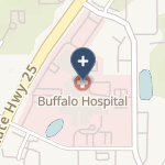 Buffalo Hospital on map