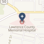 Lawrence County Memorial Hospital on map