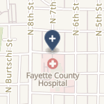 Fayette County Hospital on map