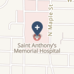 St Anthonys Memorial Hospital on map