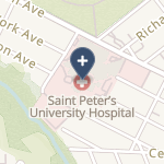 Saint Peter's University Hospital on map