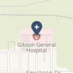 Gibson General Hospital on map