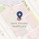 St Vincent Healthcare on map