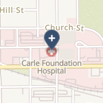 The Carle Foundation Hospital on map