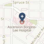Borgess-Lee Memorial Hospital on map