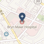 Main Line Hospital Bryn Mawr Campus on map