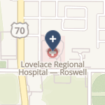 Lovelace Regional Hospital - Roswell on map