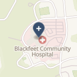 P h s Indian Hospital At Browning - Blackfeet on map