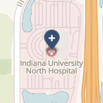 Indiana University Health North Hospital on map
