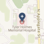 Tyler Holmes Memorial Hospital Cah on map