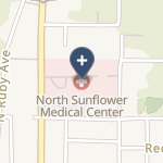 North Sunflower Medical Center Cah on map