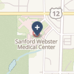 Sanford Hospital Webster - Cah on map