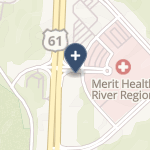 Merit Health River Region on map