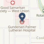 Gundersen Palmer Lutheran Hospital And Clinics on map
