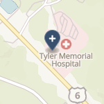 Tyler Memorial Hospital on map