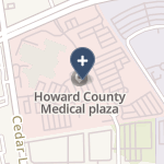 Howard County General Hospital on map
