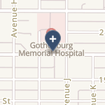 Gothenburg Memorial Hospital on map