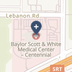 Baylor Scott & White Medical Center - Centennial on map