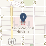 Crisp Regional Hospital on map