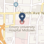Emory University Hospital Midtown on map