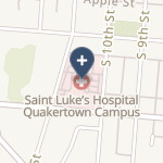 St Luke's Quakertown Hospital on map