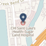 St Luke's Sugar Land Hospital on map