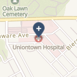 Uniontown Hospital on map