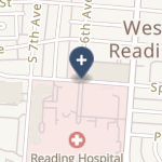 Reading Hospital on map