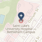 St Luke's Hospital Bethlehem on map