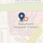 Beaumont Hospital - Trenton on map