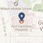 Fort Hamilton Hughes Memorial Hospital on map