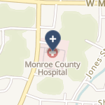 Monroe County Hospital on map